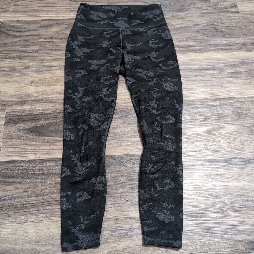 Fabletics Camo Powerhold Leggings Womens XS Workout Gym 26x25